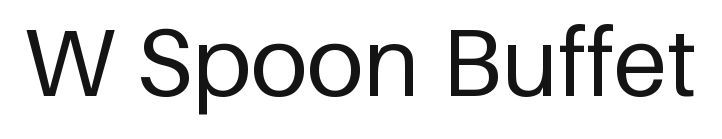 W Spoon Buffet